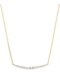 Harrods - And Diamond Graduating Pendant Necklace - Lyst