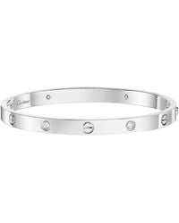 Cartier - Medium And Diamond Love Bracelet - Lyst