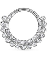Maria Tash - And Diamond Apsara Hoop Earring - Lyst