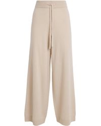 Weekend by Maxmara - Wool-Cashmere Wide-Leg Trousers - Lyst