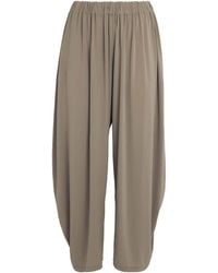 Issey Miyake - Drape Jersey Trousers - Lyst