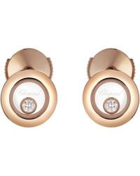 Chopard - And Diamond Happy Diamonds Icons Earrings - Lyst