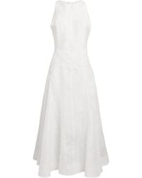 Sandro - Lace-Trim Midi Dress - Lyst