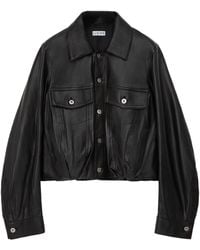 Loewe - Lambskin Relaxed Leather Jacket - Lyst