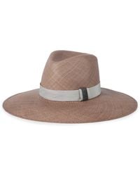 Brunello Cucinelli - Straw Trilby Hat - Lyst