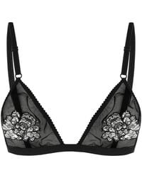 Dolce & Gabbana - Lace Mesh Embellished Bralette - Lyst