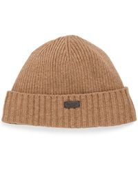 Barbour - Lambswool-Blend Kelson Beanie - Lyst