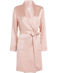Harrods - Silk Short Robe - Lyst