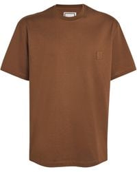 WOOYOUNGMI - Cotton Patch Back Logo T-Shirt - Lyst