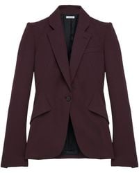 McQueen - Wool Single-Breasted Blazer - Lyst