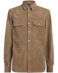 Rick Owens - Suede Overshirt - Lyst