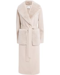 Yves Salomon - Cashmere-Mink Belted Long Coat - Lyst
