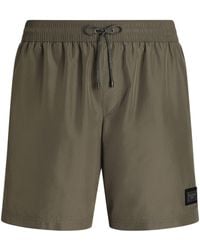 Dolce & Gabbana - Mid-Length Logo Swim Shorts - Lyst