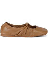 Loewe - Leather Pebble Soft Ballet Flats - Lyst