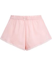 Skims - Cotton-Blend Poplin Apparel Shorts - Lyst