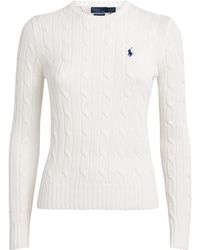 Polo Ralph Lauren - Cotton Cable-Knit Julianna Sweater - Lyst