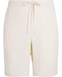 Vince - Linen Drawstring Shorts - Lyst