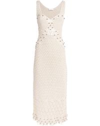 Rabanne - Cotton Crocheted Midi Dress - Lyst