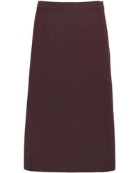 Lafayette 148 New York - Stretch-Wool Midi Skirt - Lyst