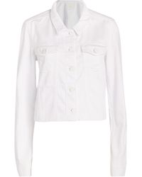 paige white denim jacket
