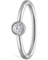 Maria Tash - Scalloped Diamond Clicker Single Hoop Earring - Lyst