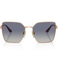 Vogue - Metal Square Sunglasses - Lyst