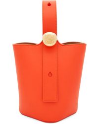 Loewe - Mini Leather Pebble Bucket Bag - Lyst