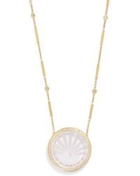 Jacquie Aiche - Large, Diamond And Quartz Sunshine Necklace - Lyst