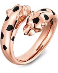 Cartier - Tsavorite Garnet And Onyx Panthère De Ring - Lyst