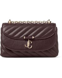 Jimmy Choo - Medium Quilted Leather Curve Cross-Body Bag - Lyst