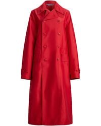 Ralph Lauren - Silk-Blend Raquel Trench Coat - Lyst