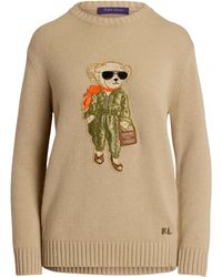 Ralph Lauren - Cashmere Polo Bear Sweater - Lyst