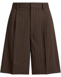 Ralph Lauren - Wool Stripe Tailored Shorts - Lyst