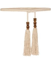Balmain - Cotton Rope Tie Belt - Lyst