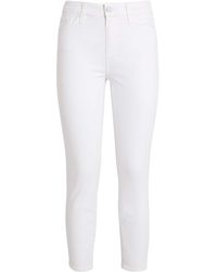 PAIGE - Cropped Hoxton High-Rise Skinny Jeans - Lyst