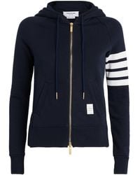 Thom Browne - 4-Bar Zip-Up Hoodie - Lyst