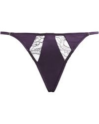 Kiki de Montparnasse - Stretch-Silk Camaret Thong - Lyst