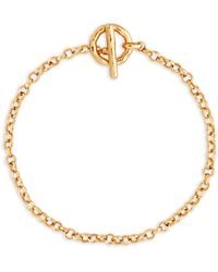 Astrid & Miyu - Plated T-Bar Rolo Chain Bracelet - Lyst
