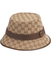 Gucci - Canvas Gg Supreme Bucket Hat - Lyst