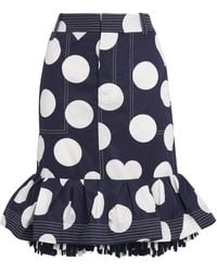 Jacquemus - Cotton Polka Dot Cabana Midi Skirt - Lyst