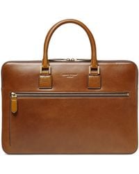 Aspinal of London - Leather Connaught Briefcase - Lyst
