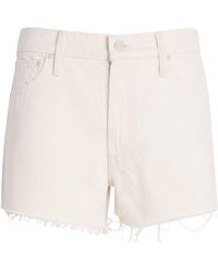 Mother - The Dodger Frayed Denim Shorts - Lyst