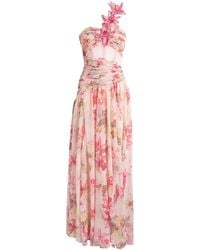 PATBO - Chiffon Orchid Bloom Maxi Dress - Lyst