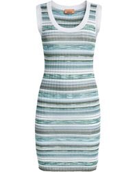Missoni - Sleeveless Stripe Mini Dress - Lyst