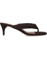 Alaïa - Satin Thong Sandals 55 - Lyst