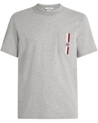 Jacob Cohen - Cotton Stripe Monogram T-Shirt - Lyst