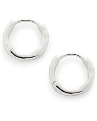 Monica Vinader - Sterling Mv Siren Muse Huggie Earrings - Lyst
