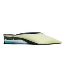 Alaïa - Satin Invisible Wedge Mules 30 - Lyst