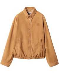 Miu Miu - Logo-Detailed Button-Up Jacket - Lyst