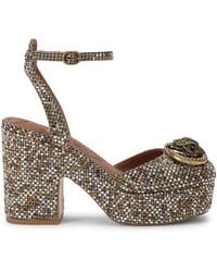 Kurt Geiger - Embellished Chelsea Platform Pumps - Lyst